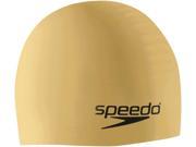 Speedo Solid Silicone Swim Cap Gold