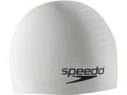 Speedo Solid Silicone Swim Cap White
