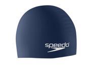 Speedo Solid Jr. Silicone Swim Cap Navy