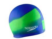 Speedo Composite Silicone Swim Cap UV Green Blue
