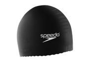 Speedo Solid Latex Swim Cap Black