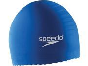 Speedo Youth Solid Latex Swim Cap Blue
