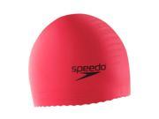 Speedo Solid Latex Swim Cap Pink