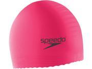 Speedo Youth Solid Latex Swim Cap Hot Pink
