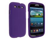 Purple Snap On Hard Case Cover for Samsung Galaxy S3