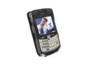 Krusell 89272 Cabriolet Black Leather Case with Clip for Blackberry Curve 8300