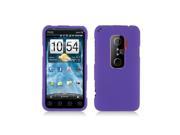 Purple Snap On Hard Case Cover for HTC Evo 3D Evo V