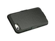 For iPhone 6 6S Plus 5.5 Black Carbon Fiber Holster Combo Shel Tek Cover Case