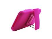 Pink Back Cover Case Holster Combo w Clip Stand for Revolution Esteem Ms910