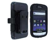 Black Hybrid Case Cover Holster Combo w Clip Stand for Samsung Admire R720
