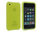 Yellow Silicone Skin Case Cover for iPhone 3 3G