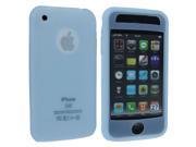Sky Blue Silicone Skin Case Cover for iPhone 3 3G