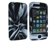 Black Tie Dye Design Silicone Skin Case Cover for iPhone 3 3G