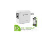 High Power 3A 15W USB Type A Type C Dual Port Home Wall Travel Charger Adapter