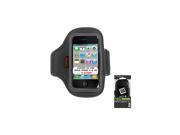 For iPhone 4 4S Black Neo Armband Sports Case Running Jogging Cover 13 long