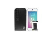 Black Bergamo Protective Case Cover with Removable Spring Clip for iPhone 5 5S