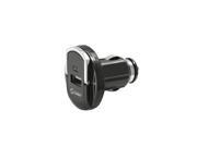 Plug in Car Charger Compact USB Port with Retractable Mini USB Cable