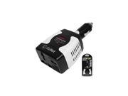 White Universal DC to AC 75W Power Inverter Converter Car Charger Adapter w USB
