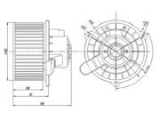 TYC 700133 HVAC Blower Motor New