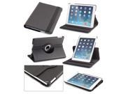 Rotating iPad Air Case Devicewear Detour 360 Sturdy Vegan Leather Case Stand with Dual On Off Switches