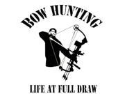 WESTERN RECREATION BOWHUNTER FULL DRAW DECAL 6x6