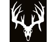 Mossy Oak Graphics White Vinyl Decal Whitetail Skull Non Typical