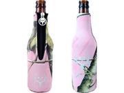 Absolute Eyewear Solutions Bone Collector Bottle Coozie Pink With Silver Logo