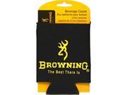 Absolute Eyewear Solutions Browning 12Oz Can Koozie Black Yellow