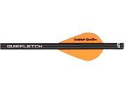 New Archery Products Quik Fletch Twister Black Tube White Orange Orange