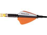 Nufletch Std Straight Black Fletch With Orange Lighted Nock