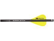 New Archery Products Quik Fletch Twister Black Tube White Yellow Yellow