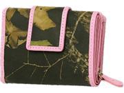 Weber Camo Leather Goods 207201 Womens Pink Bu Tri Fold Wallet