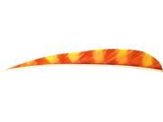 Trueflight Orange Chartreuse Brite Stripe 5 Rw Rb Bar Feathers