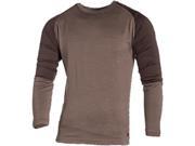 10X Thermostat Baselayer Crew Chocolate Brown Falcon Panel L