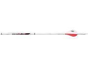 Easton Whiteout 340 Arrows With 2 Vanes Insert Loose