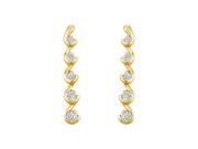 Diamond Journey Earrings 14K Yellow Gold 0.50 CT Diamonds