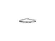 Black Diamond S Tennis Bracelet 925 Sterling Silver 5.00 CT Diamonds