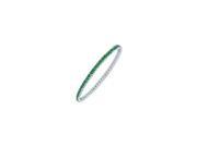 Emerald Eternity Bangle Platinum 5.00 CT TGW