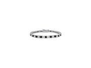 Captivating Black and White Diamond Tennis Bracelet