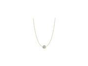 CZ by the Yard necklace in Yellow Gold 14K with Two Carat TGW