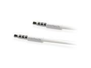 Naztech 3.5mm Auxiliary Audio Cable White Retail 12336