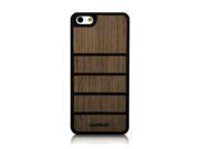 Naztech Zen Rubberized SnapOn Cover with Dark Brown Bamboo for iPhone 5 Retail 12225