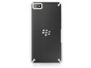Naztech PC and TPU Cover with Raised Knobs for BlackBerry Z10 Clear and White Retail 12382