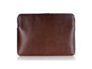 Knomo Leather Sleeve for MacBook Pro Retina 15 inch Brown 14 081 DBR