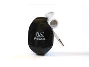 Recoil Automatic Cord Winder for Headphones and Earbuds. No More Tangled Headphones! Black Small RC02B SBSP