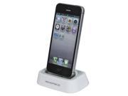 Tabletop Charge Sync Docking Station for iPhone 5 5s 5c White 11009