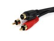 S Video and RCA Stereo Audio Cable 6ft