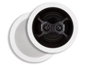Monoprice Aria Ceiling Speakers 6.5 Inch Dual Input Stereo 2 Way pair