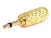 Monoprice Metal 3.5mm Mono Plug to 3.5mm Stereo Jack Adapter Gold Plated