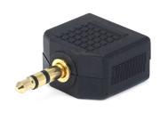 3.5mm Stereo Plug to 2 x 3.5mm Stereo Jack Splitter Adaptor Gold Plated 7204